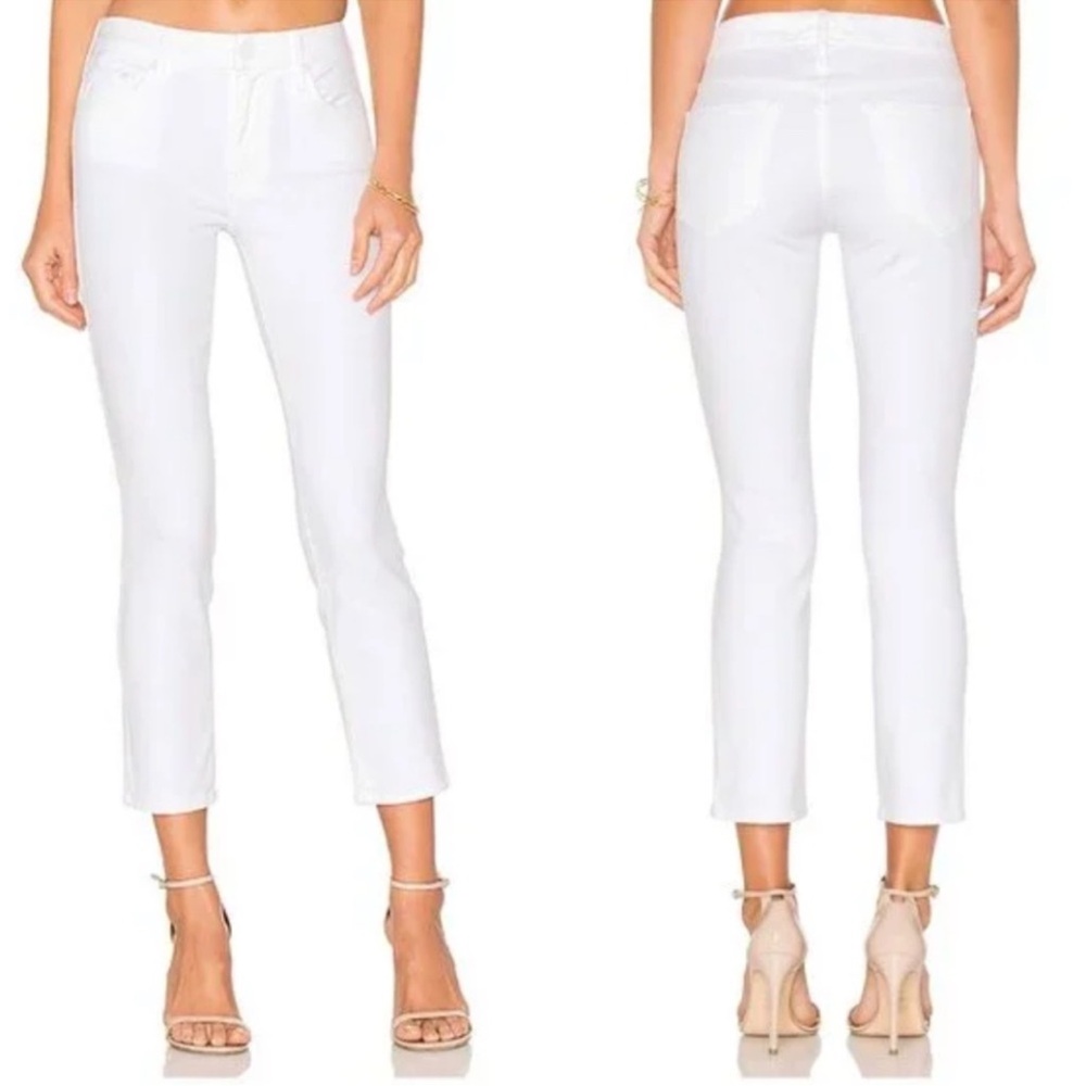 MOTHER The Looker Crop White Jeans 29